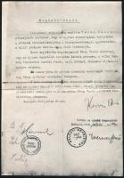1919 Bp., Megbízás másolata postaellenőr számára