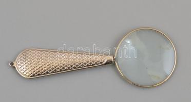 Szövegolvasó nagyító + nyeles nagyító, h: 11 és 18 cm