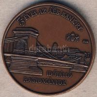 1997. "ÁÉB Bank-75 év" Br emlékérem T:1 Eredeti díszdobozban!