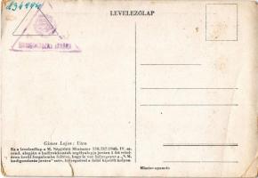 Utca. M. Népjóléti Minisztérium hadirokkant segélyalapja javára / Hungarian art postcard, charity fu...