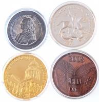 4db-os vegyes emlékérem tétel, közte 1995. "A Magyar Köztársaság Ombudsmanja / Eötvös Károly 18...