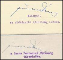 1931 A pécsi Janus Pannonius társaság levele Gerő Ödön (1863-1939) újságíró, műkritikusnak, melyben ...