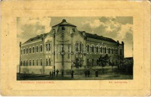 1917 Párkány, Parkan, Stúrovo; Kir. járásbíróság. W.L. Bp. 1912-14. Dudás István kiadása / court (EK)