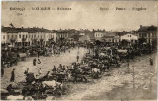 1916 Kolomyia, Kolomyja, Kolomyya, Kolomea; Rynek / market