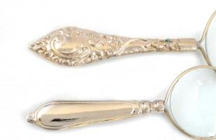 2 db nagyító, h: 9,5 és 12,5 cm