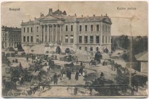 1917 Szeged, Kultúrpalota, piac. leporellap belül a zsinagógával (EB)