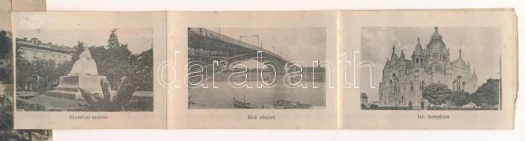 1917 Szeged, Kultúrpalota, piac. leporellap belül a zsinagógával (EB)