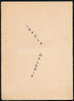 Márton Béla (1913-2007) festőművész aláírása saját, Százhalombattán rendezett kiállításának meghívój...