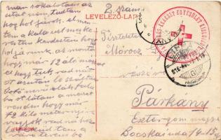 1916 Lippa, Lipova; Fő utca, Uránia villamos színház, mozi, lovaskocsi, sín, Konstantin üzlete / mai...