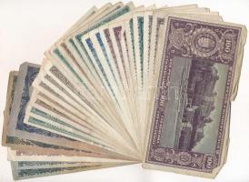 1945-1946. 30db-os vegyes pengő bankjegy tétel T:vegyes