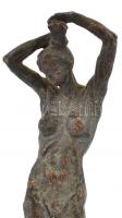 Győrfi I. jelzéssel: Akt, bronz, fa talapzaton, m: 21,5 cm