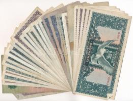 1945-1946. 30db-os vegyes pengő, "Vörös Hadsereg" pengő bankjegy tétel T:III-IV (közte sza...