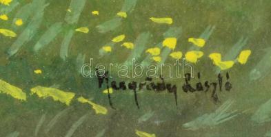 Neogrády jelzéssel: Turista út. Gouache, papír, üvegezett keretben, 40×50 cm