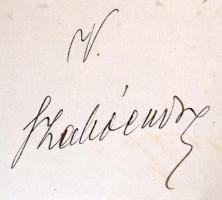 1899 A Franklin Társulat igazgatóságának értesítő levele fejléces papíron Gerő Ödönnek (1863-1939), ...