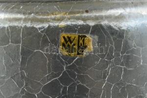 WMF Koktél Shaker, kraklé üveggel, fém fedélrésszel, címkével jelzett, m: 20 cm
