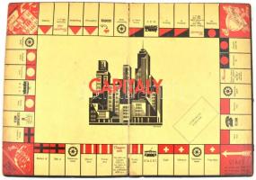 Régi Capitaly társasjáték, leírással, bábukkal