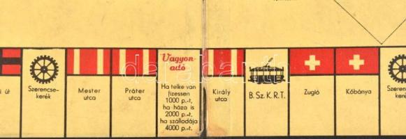 Régi Capitaly társasjáték, leírással, bábukkal