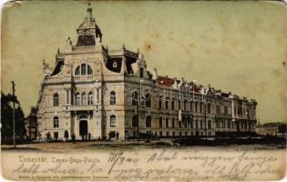 1905 Temesvár, Timisoara; Temes-Béga vízszabályozási palota. Polatsek kiadása / Timis-Bega river regulation palace (EM)