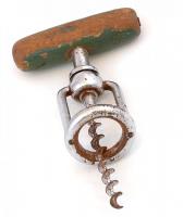 Dugóhúzó, kopott fogóval, rozsdás, h: 13 cm