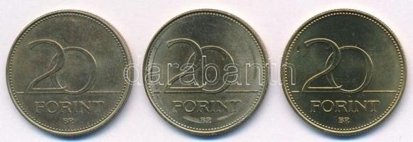 2003. 20Ft "Deák Ferenc" (3x) T:1- 
Adamo FOEM2