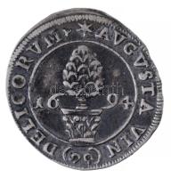 Német Államok / Augsburg 1694. 2kr Ag I. Lipót (1,24g) T:2 patina German States / Augsburg 1694. 2 Kreuzer Ag Leopold I (1,24g) T:2 patina