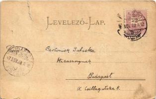 1897 (Vorläufer!) Brassó, Kronstadt, Brasov;  Purzengasse, Katherinentor, Schlossberg, Die Graft / K...