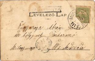 1905 Nagybánya, Baia Mare; Szent István torony. Kovács Gyula kiadása / Turnul Sf. Stefan / city towe...