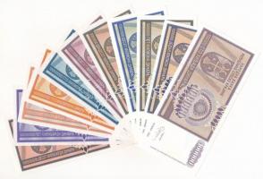 Horvátország / Krajna Szerb Köztársaság 1993. 100.000D-10.000.000.000D (11xklf) T:I Croatia / Republ...