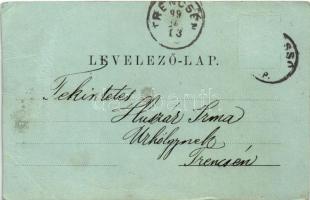 1899 Barcaföldvár, Földvár, Marienburg, Feldioara; Evangélikus templom télen. Zeidner H. kiadása. Er...