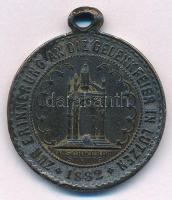 Svédország 1882. "Gusztáv Adolf születésének 250. évfordulója" fülezett Br medál. Szign.: ...