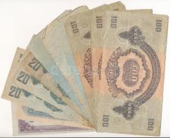 1944. 1P-100P "A Vörös Hadsereg Parancsnoksága" (11x) T:III,III- közte foltos, szakad is