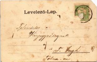 1903 Óbéba, Óbéb, Beba Veche; utca, ortodox templom / street view, Orthodox church (EM)