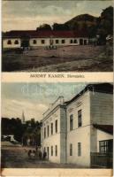 Kékkő, Blauenstein, Modry Kamen; Fő tér, emlékmű / main square, monument