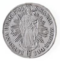1742KB Tallér Ag "Mária Terézia" Körmöcbánya (28,42g) T:2- ph. / Hungary 1742KB Madonnenta...