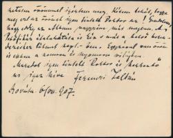 1907 Ferenczi Zoltán (1857-1927) irodalomtörténész, könyvtáros, a kolozsvári és a budapesti Egyetemi...