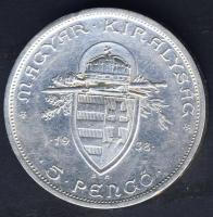 1938. 5P Ag "Szt.István" T:2/2- kis ph