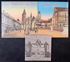 3 db modern képeslapokat ábrázoló naptár (2014, 2020), bontatlan csomagolásban: Nagy Magyarország Anno, Erdély Anno / 3 modern Hungarian calendar (2014, 2020) with pre-1945 postcards