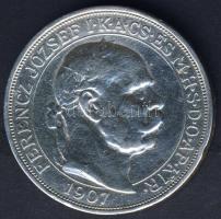 1907. 5K Ag "Koronázási évforduló" T:3 ph