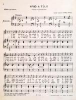 cca 1916 Hahó a tél. Szövegét írta: Harmath Imre. Zenéjét szerezte: Buday Dénes. Festett lapélekkel....