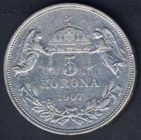 1907. 5K Ag T:3 apró ph.