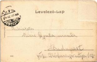 1906 Zombor, Sombor; Erzsébet körút, templom. Schön Adolf kiadása / street view, church (EM)