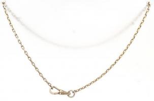 Ezüst(Ag) zsebóralánc, jelzett, h: 38 cm, nettó: 6,1 g