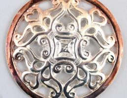 2 db hajfonat korong, ezüstözött spiáter, d: 5,5 cm