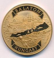 Bognár György (1944-) DN Balaton - Hungary / Tihany aranyozott fém emlékérem (42,5mm) T:1 (eredetileg PP)