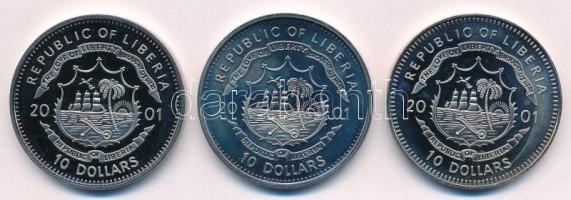 Libéria 2001. 10$ "Szabadság pillanatai - Magyar szabadságharc 1848" multicolor + 10$ &quo...
