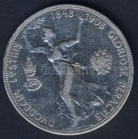 Ausztria 1908. 5K Ag "Jubileum" T:3