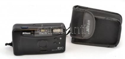 Nikon AF 220 Lens 29mm 1:4.5 fényképezőgép, tokkal, működik
