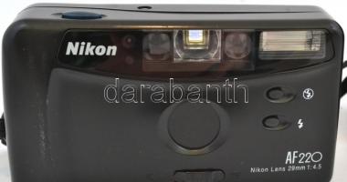 Nikon AF 220 Lens 29mm 1:4.5 fényképezőgép, tokkal, működik