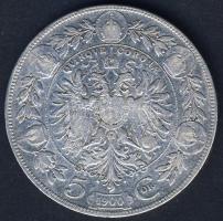 Ausztria 1900. 5K Ag T:3