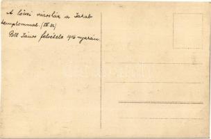 1916 Lőcse, Levoca; városháza és Jakab templom. Poll János felvétele / town hall, curch. photo